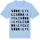 Blue Soul t-shirt med Södra Lycke ordlek t-shirt