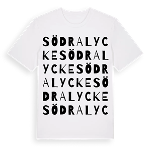 Södra Lycke ordlek t-shirt – ekologisk bomull t-shirt från PinShirt