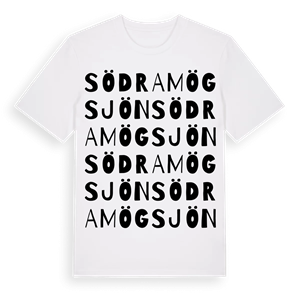Södra Mögsjön ordlek t-shirt – ekologisk bomull t-shirt från Pinshirt