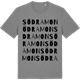 Mid Heather Gray t-shirt med Södra Mon ordlek t-shirt