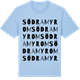 Blue Soul t-shirt med Södra Myrom ordlek t-shirt
