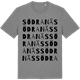 Mid Heather Gray t-shirt med Södra Näs ordlek t-shirt