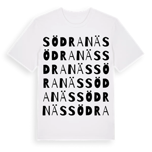 Södra Näs ordlek t-shirt – ekologisk bomull t-shirt från PinShirt