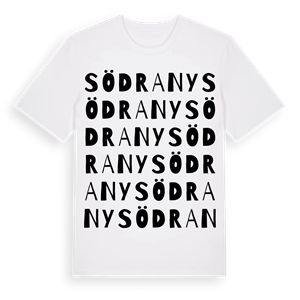 Södra Ny ordlek t-shirt – ekologisk bomull t-shirt från Pinshirt