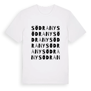 Södra Ny ordlek t-shirt – ekologisk bomull t-shirt från PinShirt
