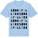 Blue Soul t-shirt med Södra Pikkärr ordlek t-shirt