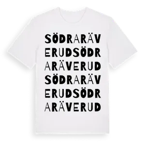 Södra Räverud ordlek t-shirt – ekologisk bomull t-shirt från Pinshirt