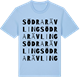 Blue Soul t-shirt med Södra Rävling ordlek t-shirt