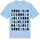 Blue Soul t-shirt med Södra Sjole ordlek t-shirt
