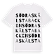 Södra Skälstabacken ordlek t-shirt