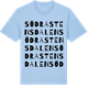 Blue Soul t-shirt med Södra Stensdalen ordlek t-shirt