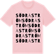 Pink Cotton t-shirt med Södra Ström ordlek t-shirt