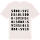 Vintage White t-shirt med Södra Svensbol ordlek t-shirt