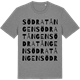 Mid Heather Gray t-shirt med Södra Tången ordlek t-shirt