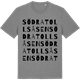 Mid Heather Gray t-shirt med Södra Tollsåsen ordlek t-shirt