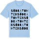 Blue Soul t-shirt med Södra Tomten ordlek t-shirt