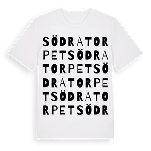 Södra Torpet ordlek t-shirt – ekologisk bomull t-shirt från Pinshirt