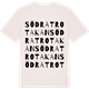 Vintage White t-shirt med Södra Trotakan ordlek t-shirt