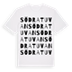 White t-shirt med Södra Tuvan ordlek t-shirt