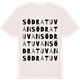 Vintage White t-shirt med Södra Tuvan ordlek t-shirt