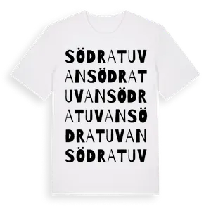 Södra Tuvan ordlek t-shirt – ekologisk bomull t-shirt från Pinshirt