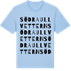 Blue Soul t-shirt med Södra Ullvettern ordlek t-shirt