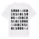 Södra Undersbol ordlek t-shirt