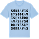 Blue Soul t-shirt med Södra Väsby ordlek t-shirt