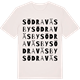 Vintage White t-shirt med Södra Väsby ordlek t-shirt