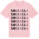 Pink Cotton t-shirt med Solbacka ordlek t-shirt