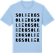 Blue Soul t-shirt med Solberg ordlek t-shirt