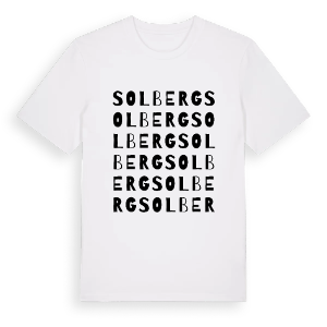 Solberg ordlek t-shirt – ekologisk bomull t-shirt från PinShirt