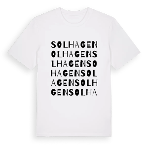 Solhagen ordlek t-shirt – ekologisk bomull t-shirt från PinShirt