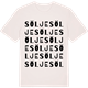 Vintage White t-shirt med Sölje ordlek t-shirt