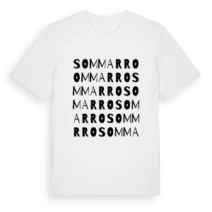 Sommarro ordlek t-shirt – ekologisk bomull t-shirt från PinShirt