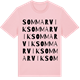 Pink Cotton t-shirt med Sommarvik ordlek t-shirt