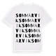 White t-shirt med Sommarvik ordlek t-shirt