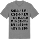 Mid Heather Gray t-shirt med Sommarvik ordlek t-shirt
