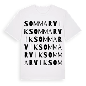 Sommarvik ordlek t-shirt – ekologisk bomull t-shirt från PinShirt