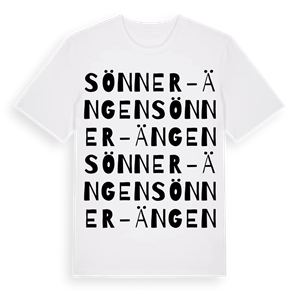 Sönner-Ängen ordlek t-shirt – ekologisk bomull t-shirt från PinShirt