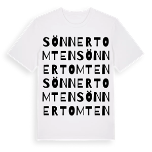 Sönnertomten ordlek t-shirt – ekologisk bomull t-shirt från Pinshirt