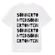 White t-shirt med Sönnertomten ordlek t-shirt