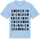 Blue Soul t-shirt med Sönnerudsheden ordlek t-shirt