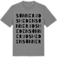 Mid Heather Gray t-shirt med Sönnerudsheden ordlek t-shirt