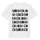 White t-shirt med Sönnerudsheden ordlek t-shirt