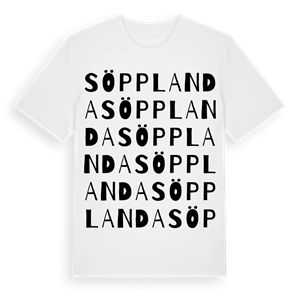 Söpplanda ordlek t-shirt – ekologisk bomull t-shirt från PinShirt