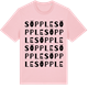 Pink Cotton t-shirt med Söpple ordlek t-shirt