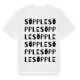 White t-shirt med Söpple ordlek t-shirt