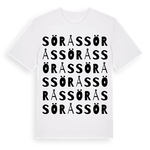 Sörås ordlek t-shirt – ekologisk bomull t-shirt från Pinshirt