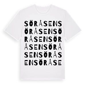 Söråsen ordlek t-shirt – ekologisk bomull t-shirt från PinShirt